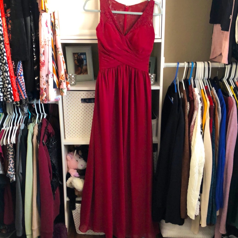 Charlottes bridesmaid dress B2 Jasmine wine color
